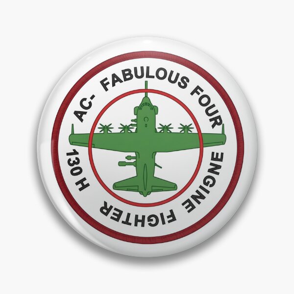 Item preview, USAF AC-130H Spectre Gunship Fabulous Four Engine Fighter Patch designed and sold by CharlieDesings.