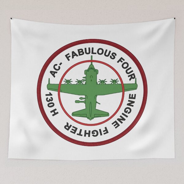 Item preview, USAF AC-130H Spectre Gunship Fabulous Four Engine Fighter Patch designed and sold by CharlieDesings.