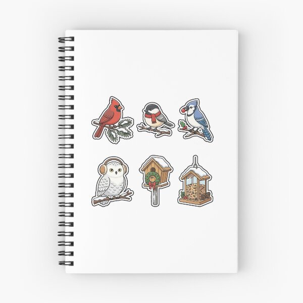 Item preview, Festive Winter Forest Birds Sticker Pack - Snowy Avian Collection designed and sold by SimpleP.