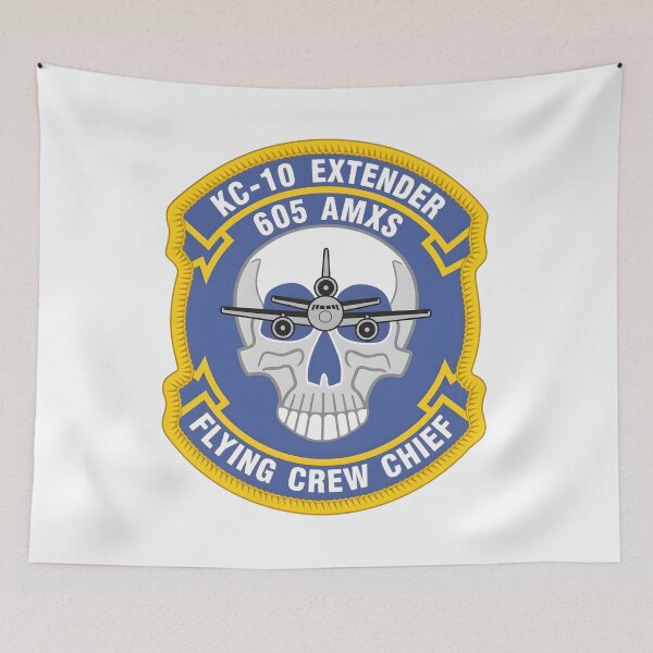 Item preview, USAF KC-10 Extender 605 AMXS Flying Crew Chief Patch designed and sold by CharlieDesings.