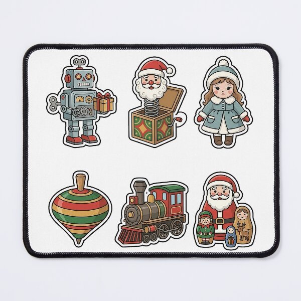 Item preview, Retro Vintage Holiday Toys Sticker Pack - Classic Toybox Favorites designed and sold by SimpleP.