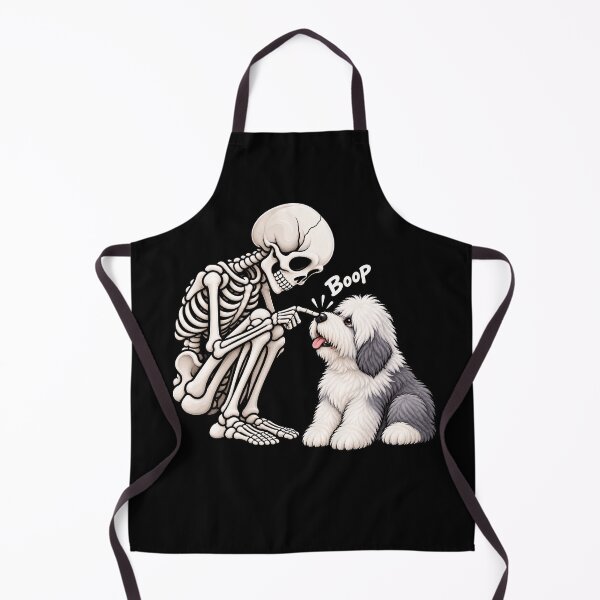 Item preview, Funny Skeleton Old English Sheepdog Boop Halloween Design Mom Dad designed and sold by rafaeltto.