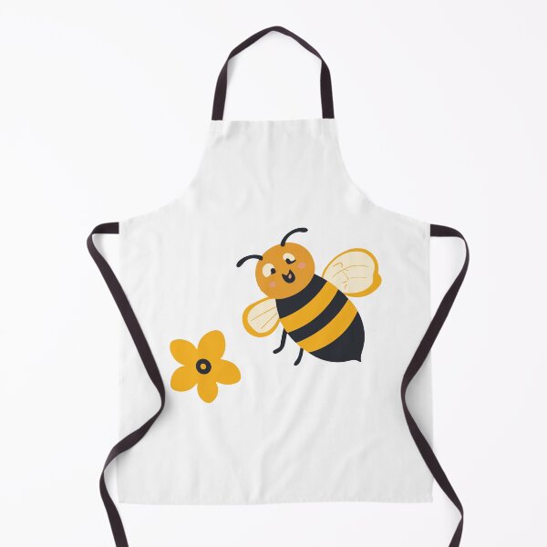 Item preview, Cute Smiling Bee with a Yellow Flower designed and sold by BunnyLove003.