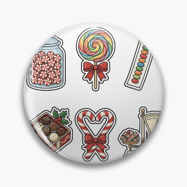 Item preview, Sweet Christmas Candy Shop Sticker Pack - Peppermint Sweets Set designed and sold by SimpleP.