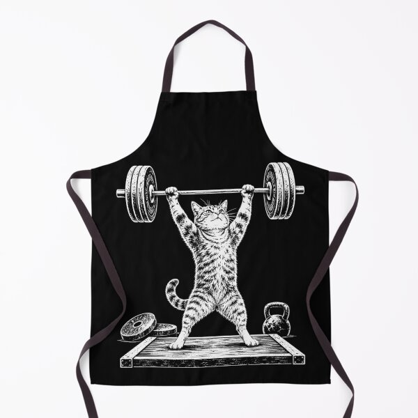 Item preview, Cat Gym Weightlifting Workout Funny Fitness designed and sold by roni-harbor.