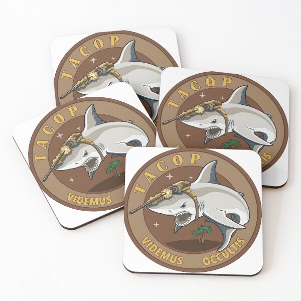 Item preview, USAF TACOP Laser Shark Videmus Occultis Tactical Patch designed and sold by CharlieDesings.