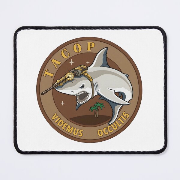Item preview, USAF TACOP Laser Shark Videmus Occultis Tactical Patch designed and sold by CharlieDesings.