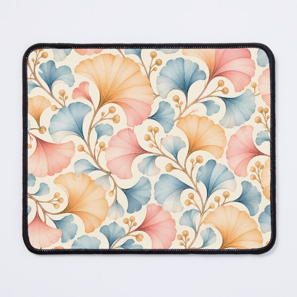 Item preview, Pastel Ginkgo Pattern – Seamless Watercolor Botanical Design designed and sold by BLUEFOX05.