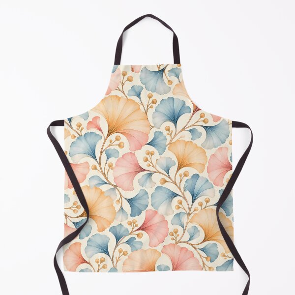 Item preview, Pastel Ginkgo Pattern – Seamless Watercolor Botanical Design designed and sold by BLUEFOX05.