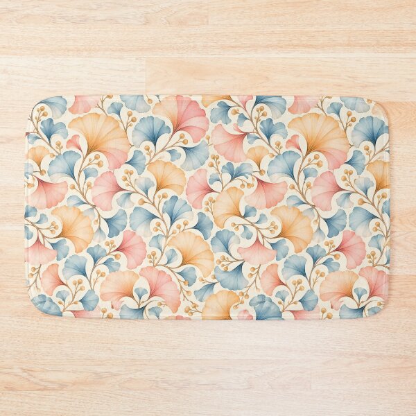 Item preview, Pastel Ginkgo Pattern – Seamless Watercolor Botanical Design designed and sold by BLUEFOX05.