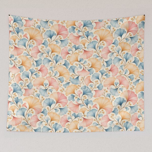 Item preview, Pastel Ginkgo Pattern – Seamless Watercolor Botanical Design designed and sold by BLUEFOX05.