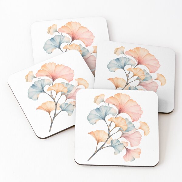 Item preview, Golden Ginkgo Branch – Pastel Watercolor Botanical Leaves designed and sold by BLUEFOX05.