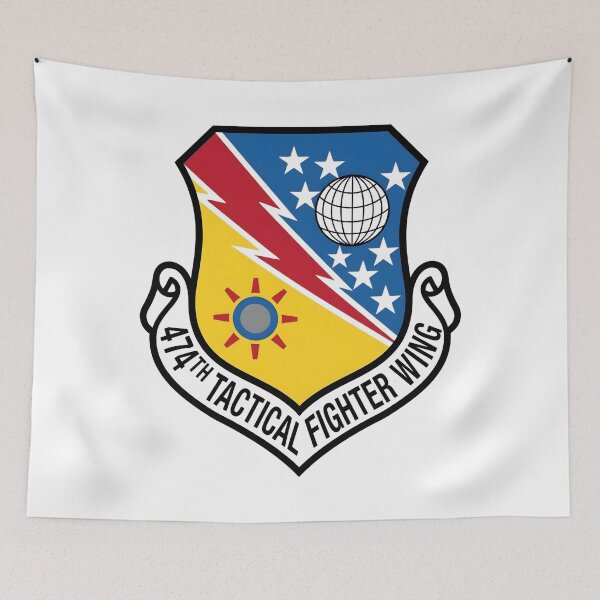 Item preview, USAF 474th Tactical Fighter Wing Crest Patch designed and sold by CharlieDesings.