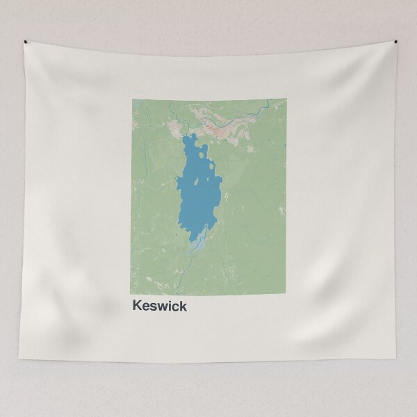 Item preview, Keswick Minimalistic Map Art designed and sold by MapsNerd.