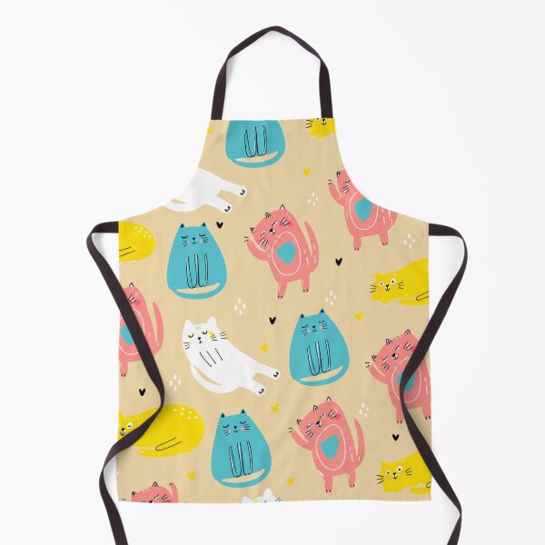 Item preview, Cute Cat Seamless Pattern | Colorful Kawaii Cats Kids Bedding & Nursery Decor designed and sold by Atum&Art.