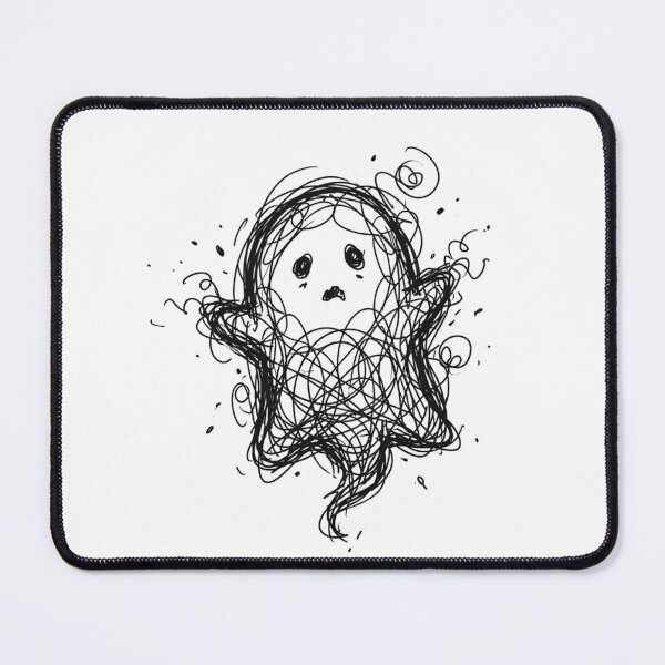 Item preview, Funny Anxious Scribble Ghost Chaotic Overthinking Doodle Art designed and sold by Fine-Arts-Lab.