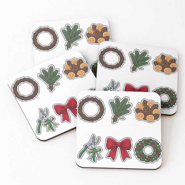 Item preview, Festive Christmas Wreath Making Sticker Pack - DIY Wreath Craft Favorites designed and sold by SimpleP.