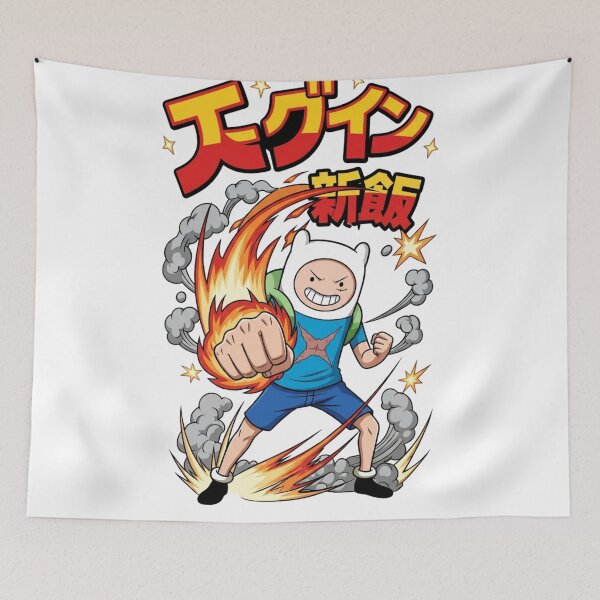 Item preview, Anime Fire Punch Finn Adventure Time Design designed and sold by Bywai.