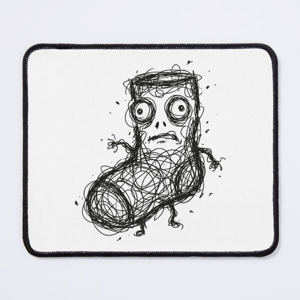 Item preview, Funny Anxious Scribble Sock Monster Confused Messy Doodle designed and sold by Fine-Arts-Lab.