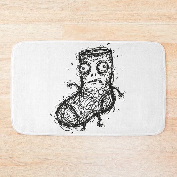 Item preview, Funny Anxious Scribble Sock Monster Confused Messy Doodle designed and sold by Fine-Arts-Lab.