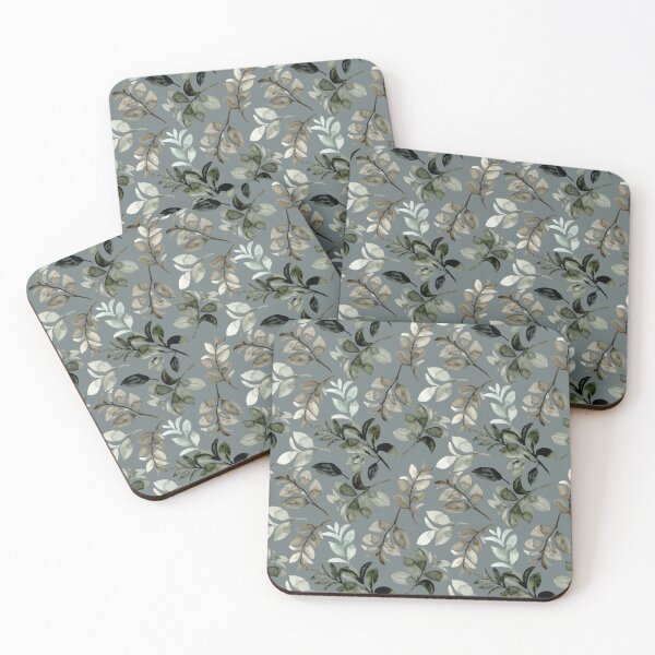 Item preview, Sage Dust Background Eucalyptus and Botanical Leaves Seamless Pattern designed and sold by ​Jyoti Digital Artist.