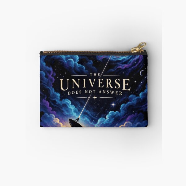Item preview, The Universe Does Not Answer Space Art - Cosmic Radio Telescope Design | Redbubble    designed and sold by AstroPal28.