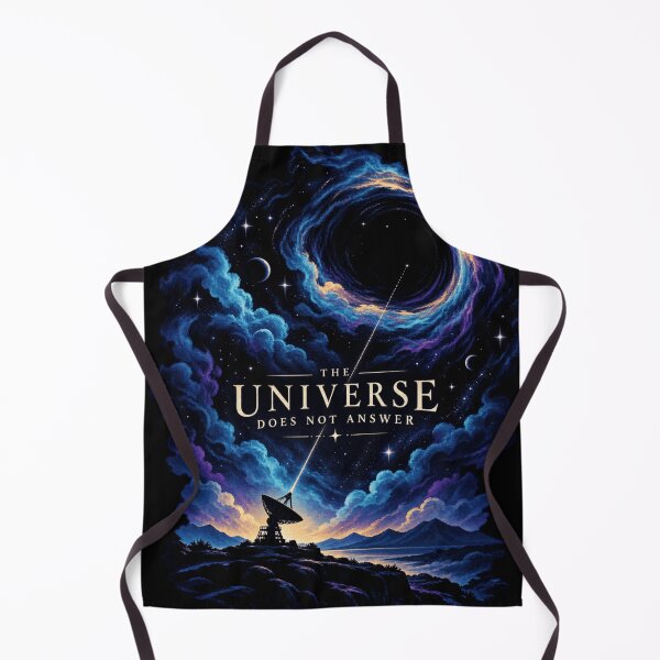 Item preview, The Universe Does Not Answer Space Art - Cosmic Radio Telescope Design | Redbubble    designed and sold by AstroPal28.