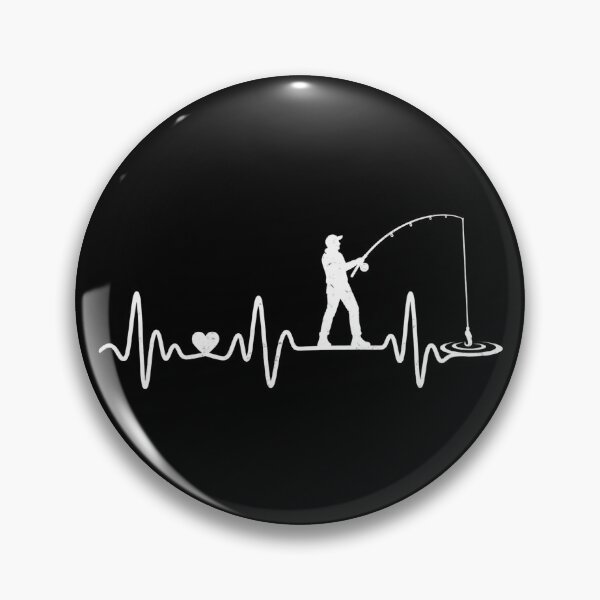 Item preview, Fishing Is My Heartbeat Fisherman Graphic Tee designed and sold by DesignArtist.ia.