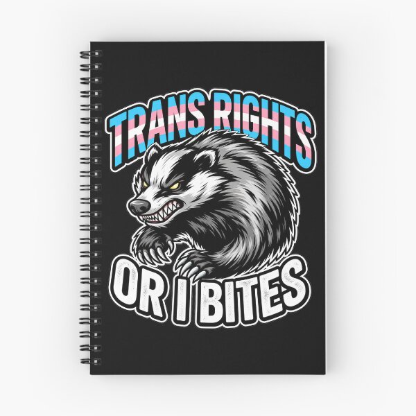 Item preview, Angry Badger Trans Rights Or I Bites Pride Illustration designed and sold by SayMaria.