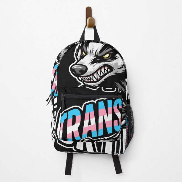 Item preview, Angry Badger Trans Rights Or I Bites Pride Illustration designed and sold by SayMaria.