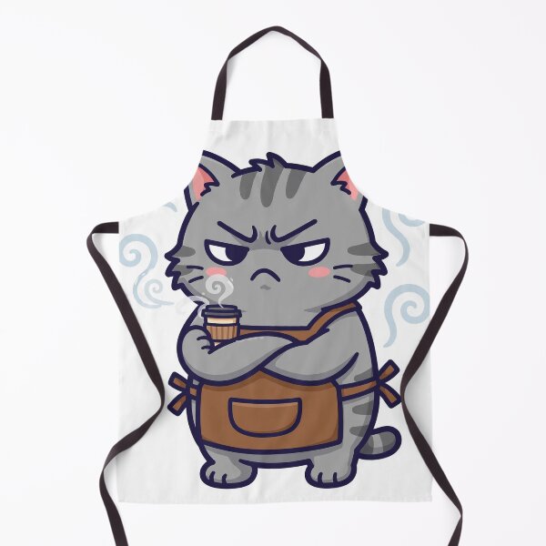Item preview, Grumpy Barista Cat: No Decaf, No Mercy designed and sold by Odd-jack.