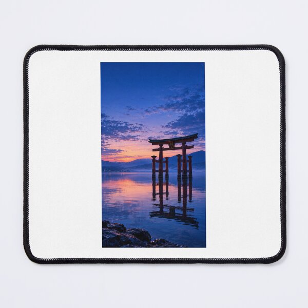 Item preview, Shirahige Shrine Torii at Twilight – Lake Biwa, Japan designed and sold by CHANNELZIPANG.