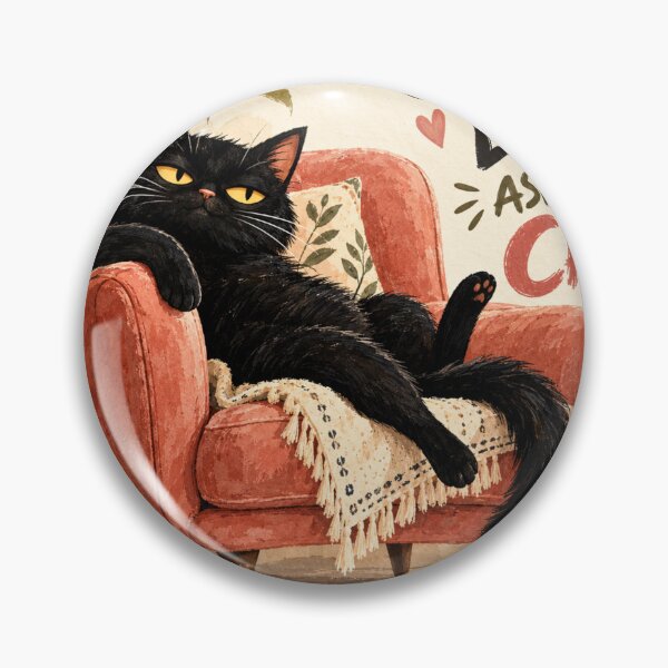 Item preview, Guest List? Ask the Cat | Funny Black Cat Owner Introvert Gift designed and sold by AbstractAuraArt.