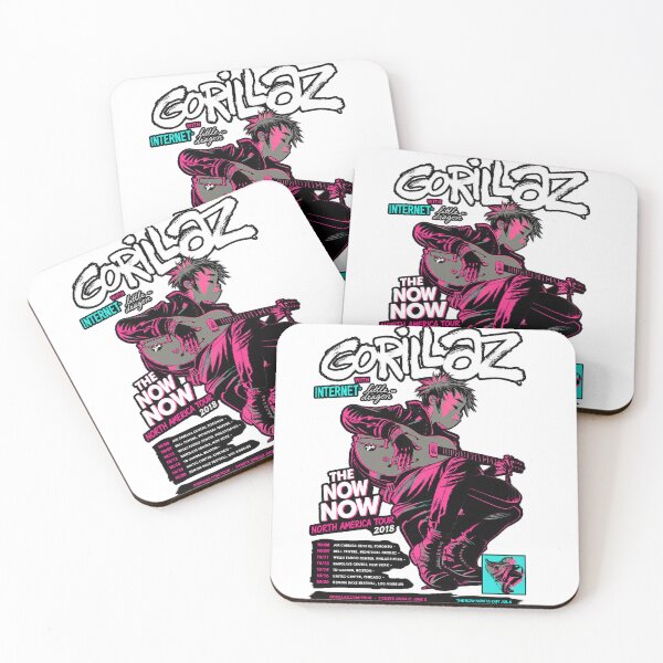 Item preview, Gorillaz The Now Now Tour 2018 - Neon Pink Noodle Poster    designed and sold by UrbanLayers.
