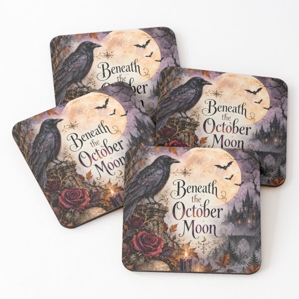 Item preview, Beneath the October Moon – Gothic Raven Halloween designed and sold by blankTeeShirt.