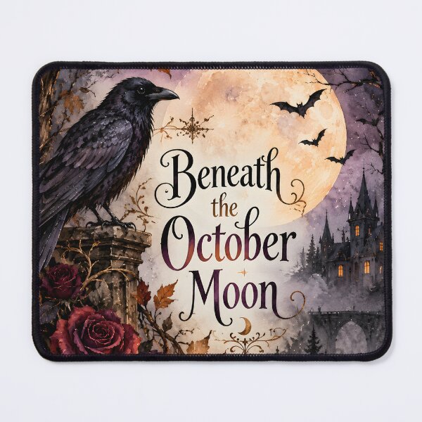 Item preview, Beneath the October Moon – Gothic Raven Halloween designed and sold by blankTeeShirt.