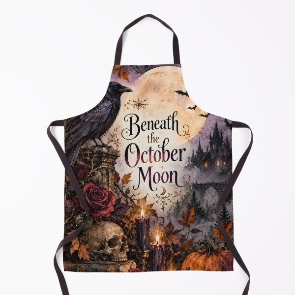 Item preview, Beneath the October Moon – Gothic Raven Halloween designed and sold by blankTeeShirt.