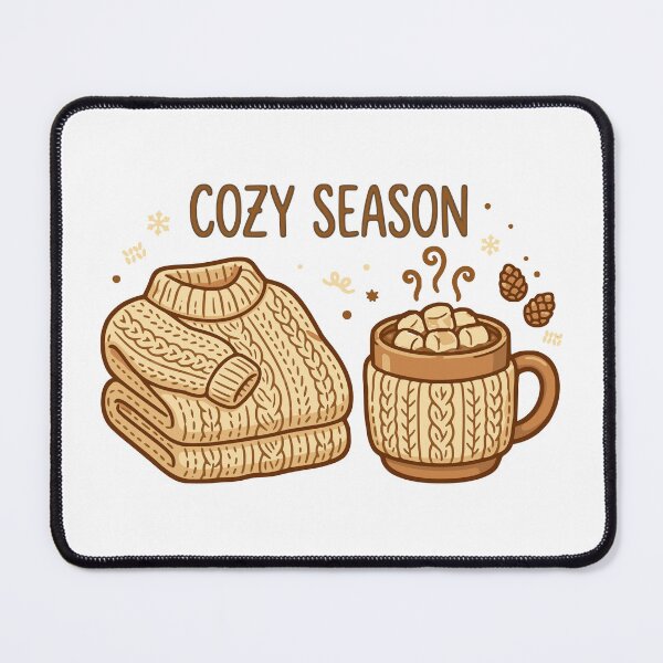 Item preview, Cozy Season Sweater And Hot Cocoa Marshmallow Fall Winter Hygge Aesthetic designed and sold by Billium Halder.