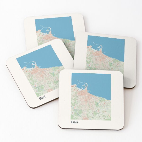 Item preview, Bari Minimalistic Map Art designed and sold by MapsNerd.