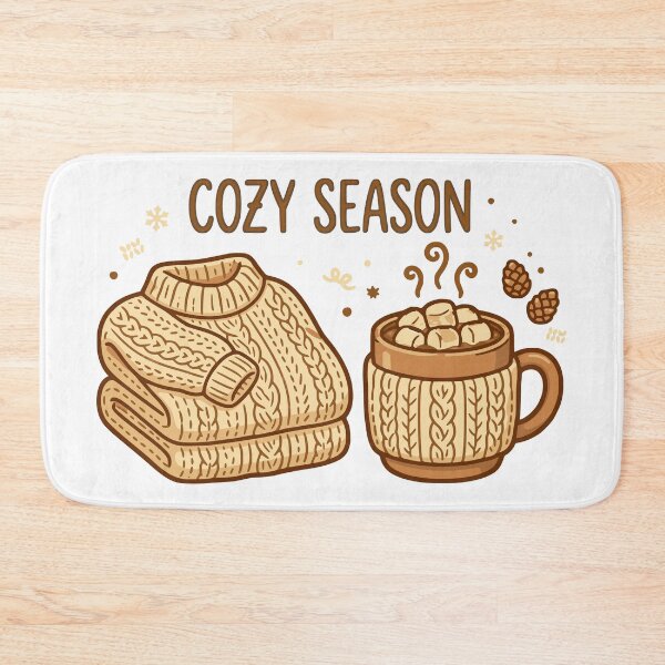 Item preview, Cozy Season Sweater And Hot Cocoa Marshmallow Fall Winter Hygge Aesthetic designed and sold by Billium Halder.