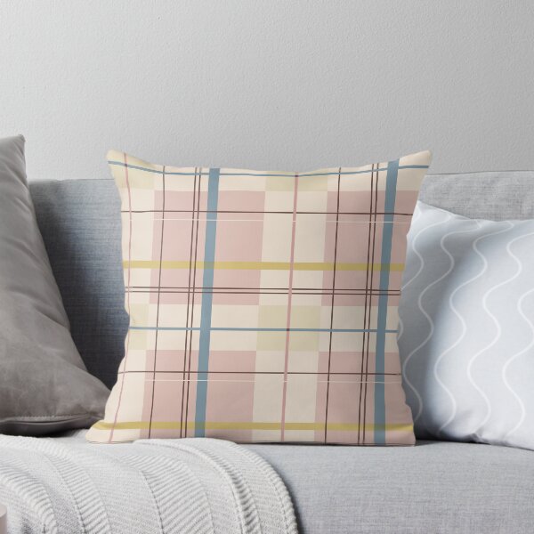Item preview, Dusty Rose and Blue Architectural Plaid designed and sold by AKAYOLO.