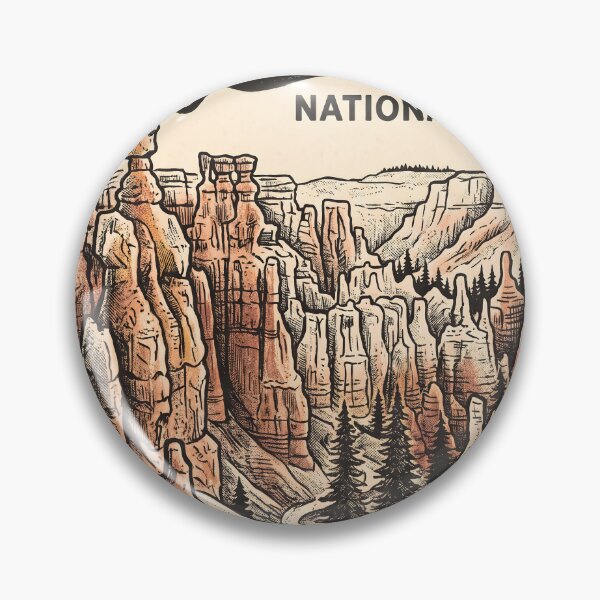 Item preview, Explore Bryce Canyon National Park Vintage Travel Poster designed and sold by Wild Places Paper Co..