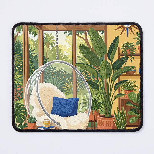 Item preview, Mid Century Modern Sunroom and Bubble Chair - Aesthetic Retro Lounge Notebook designed and sold by MissoStudio.