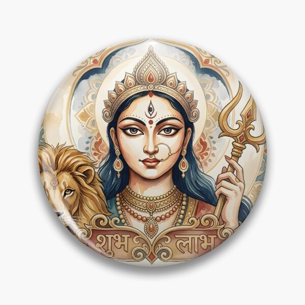 Item preview, Goddess Durga Traditional Digital Art designed and sold by hutofdesigns.