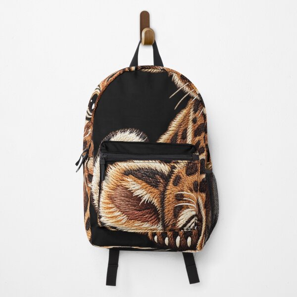 Item preview, Cute Leopard Cub Embroidery – Big Eyes Spotted Wild Cat Design designed and sold by Emoji Emblems.
