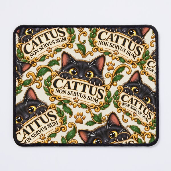 Item preview, Cattus Non Servus Sum – Black Cat Latin Humor designed and sold by MetaModel Editions.