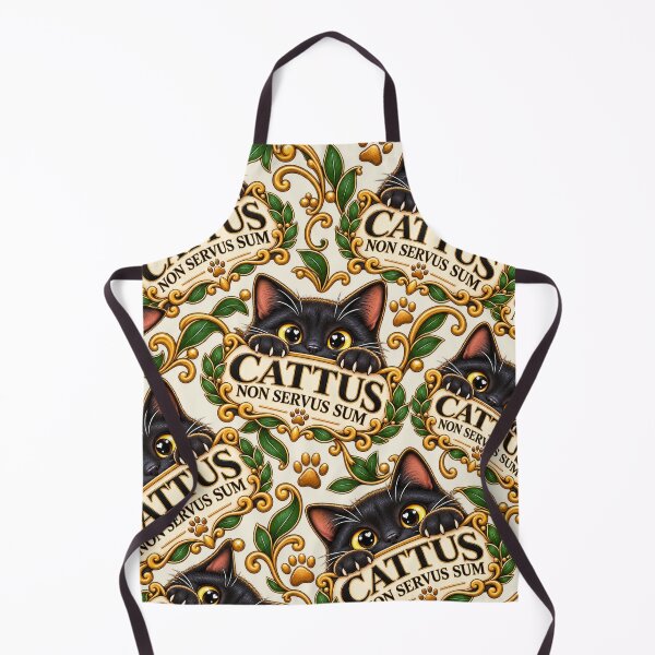 Item preview, Cattus Non Servus Sum – Black Cat Latin Humor designed and sold by MetaModel Editions.