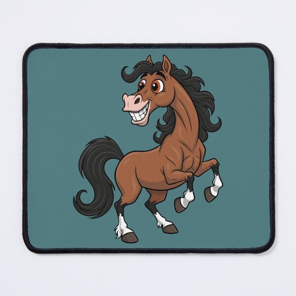 Item preview, A cartoon drawing of an Adaev horse designed and sold by Cheval-de-coeur.