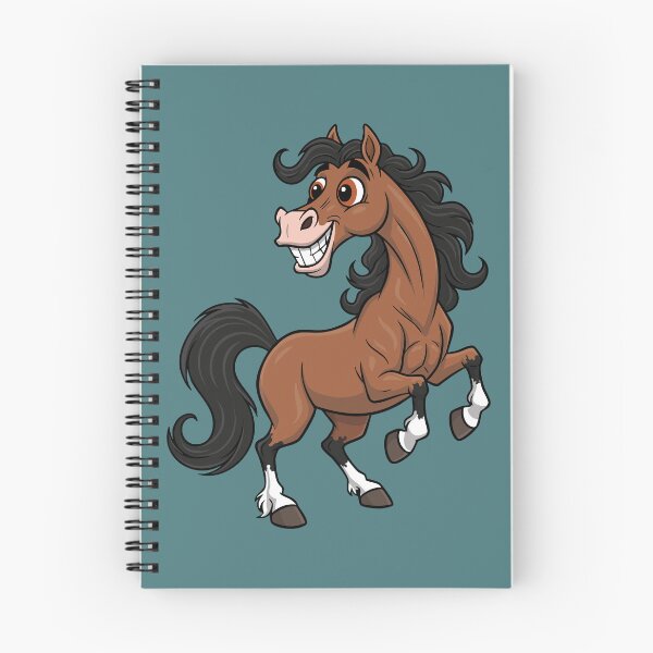 Item preview, A cartoon drawing of an Adaev horse designed and sold by Cheval-de-coeur.