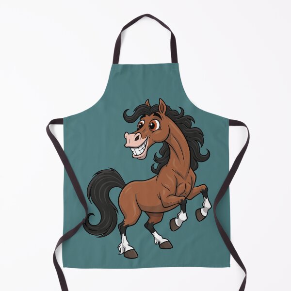 Item preview, A cartoon drawing of an Adaev horse designed and sold by Cheval-de-coeur.